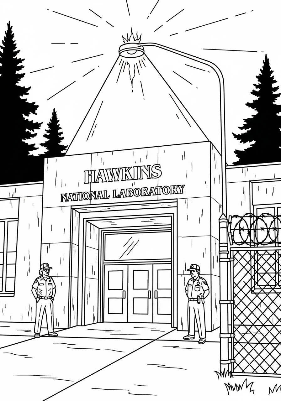 coloring pages printable Stranger Things