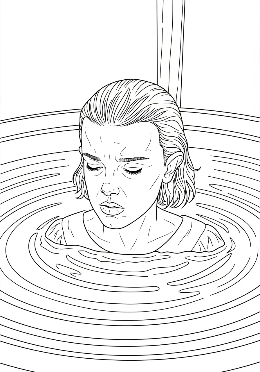coloring pages for kids Stranger Things