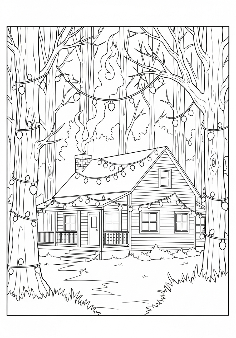 merry Stranger Things coloring pages