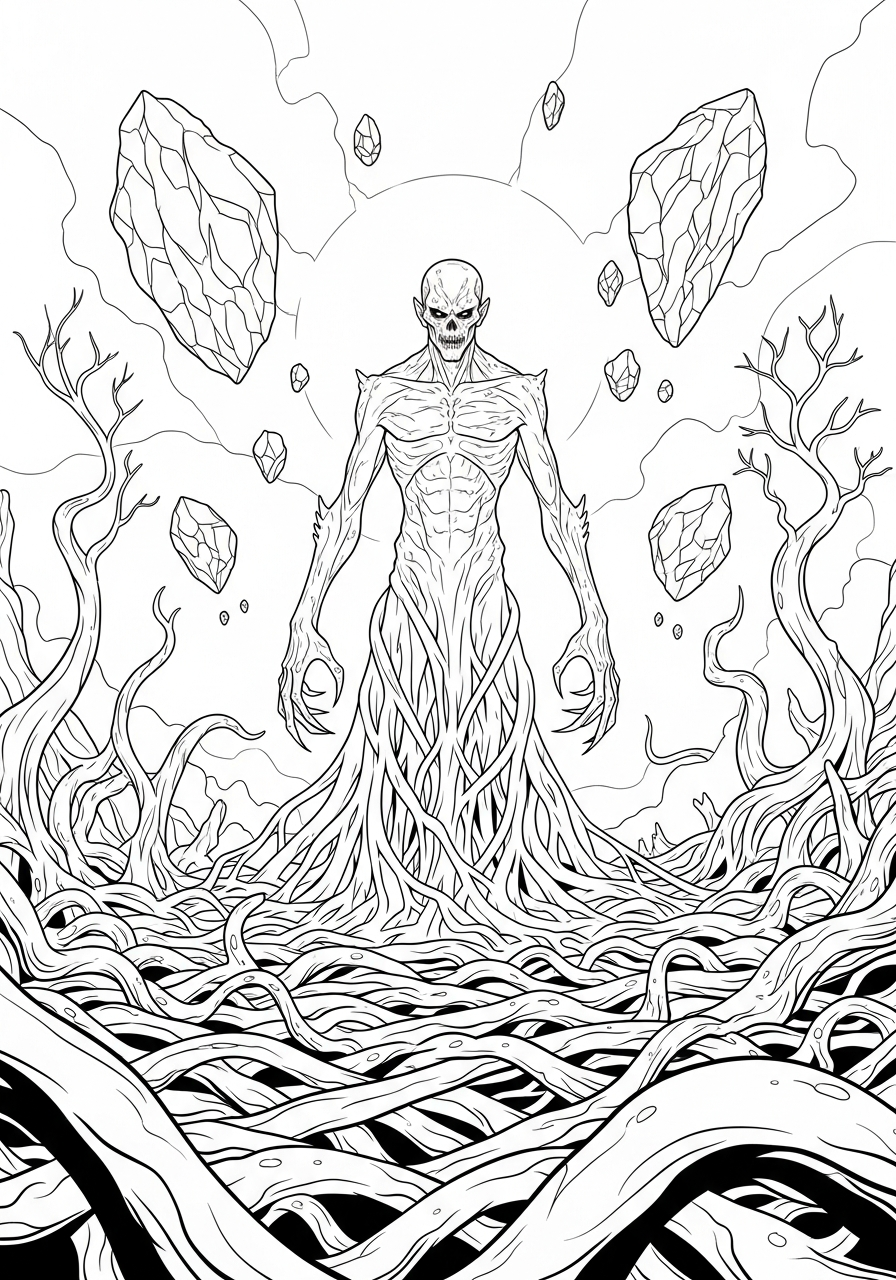 Stranger Things coloring pages for adults