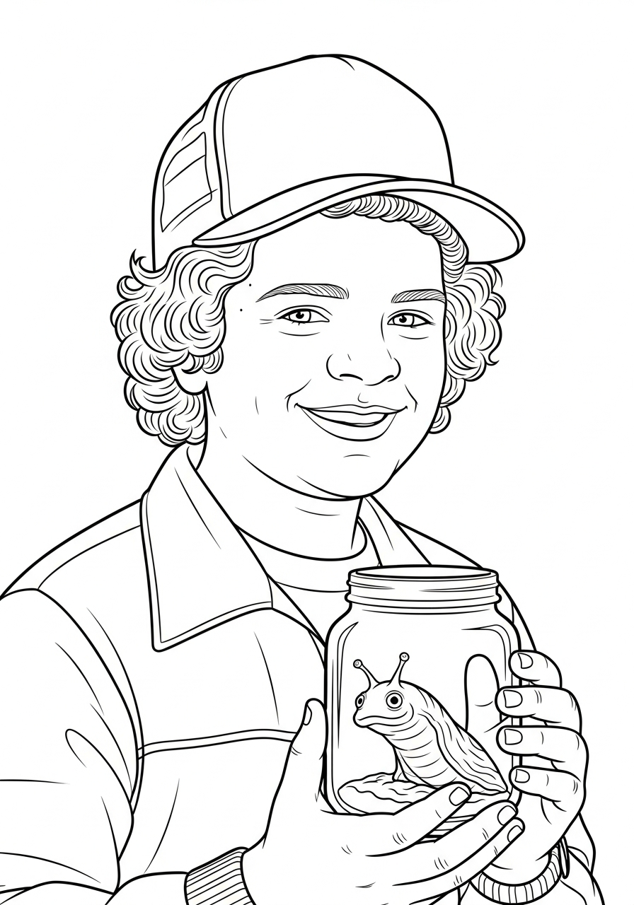 Stranger Things coloring pages free printable