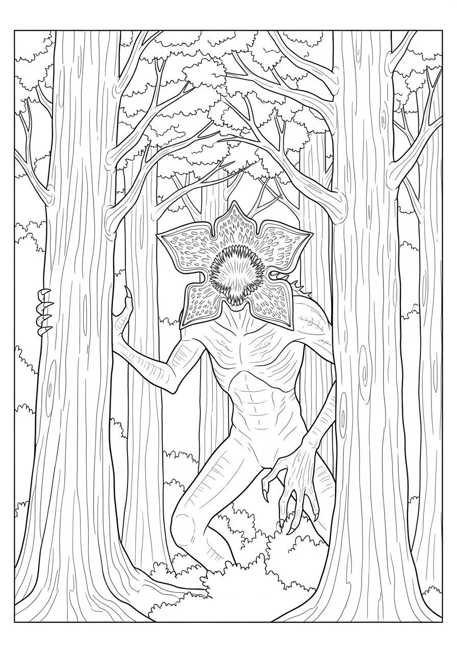 free Stranger Things coloring pages pdf