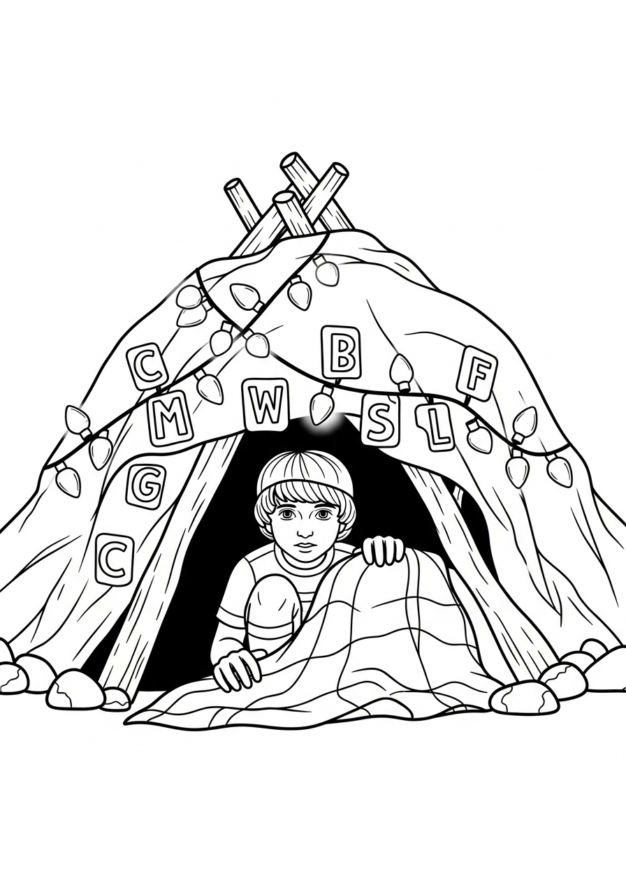printable Stranger Things coloring pages