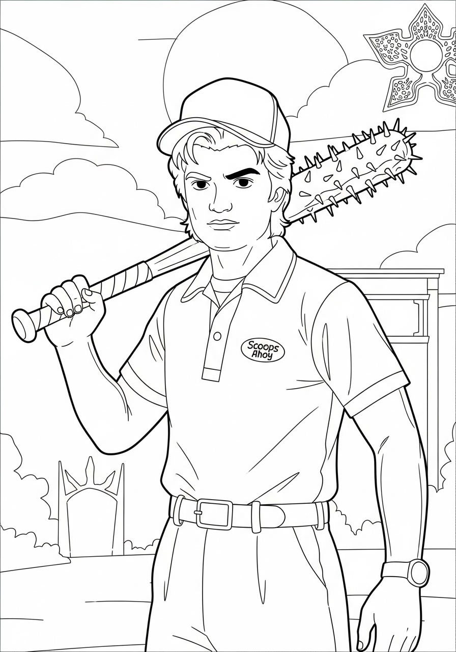 Stranger Things free coloring pages