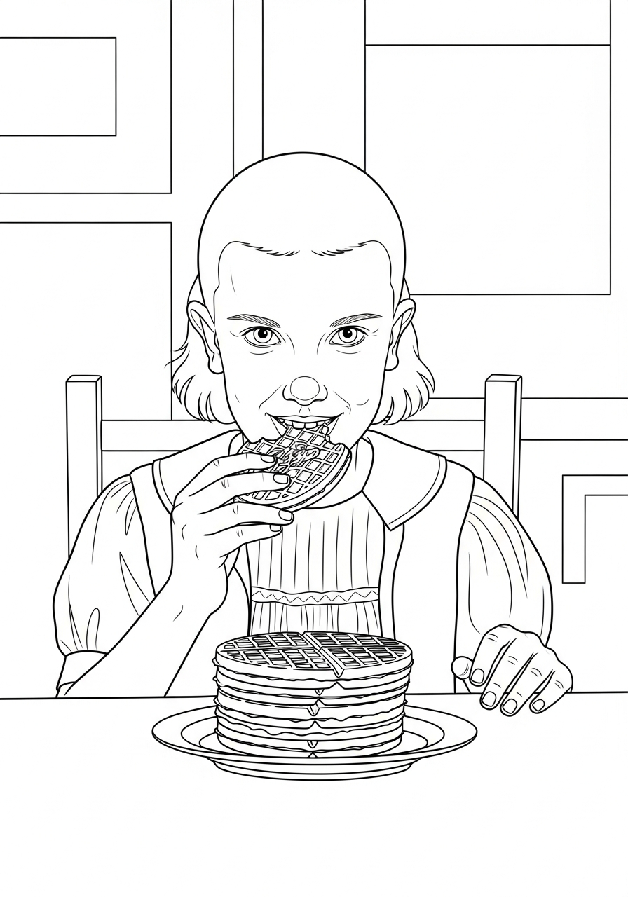 adult Stranger Things coloring pages