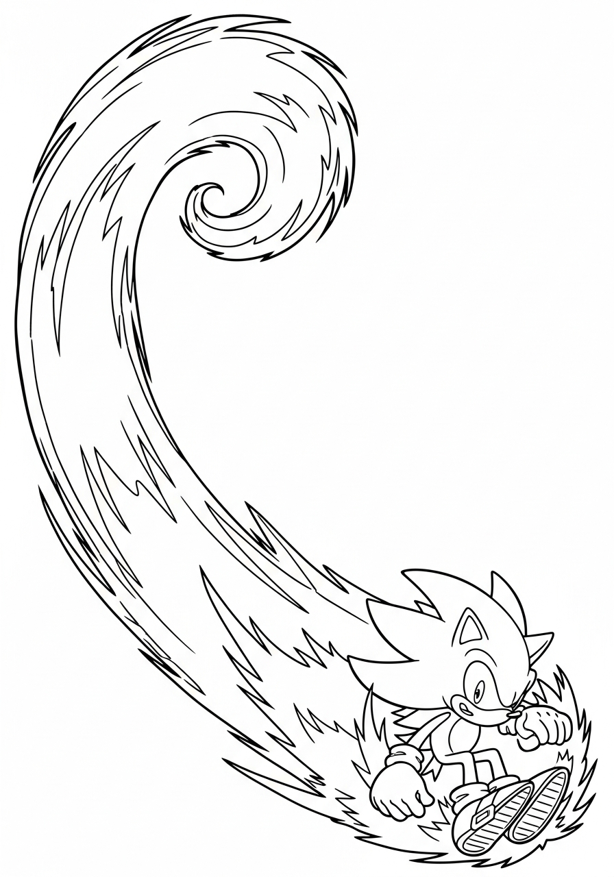 Super Sonic Coloring Pages 18 Super Sonic themed coloring pages