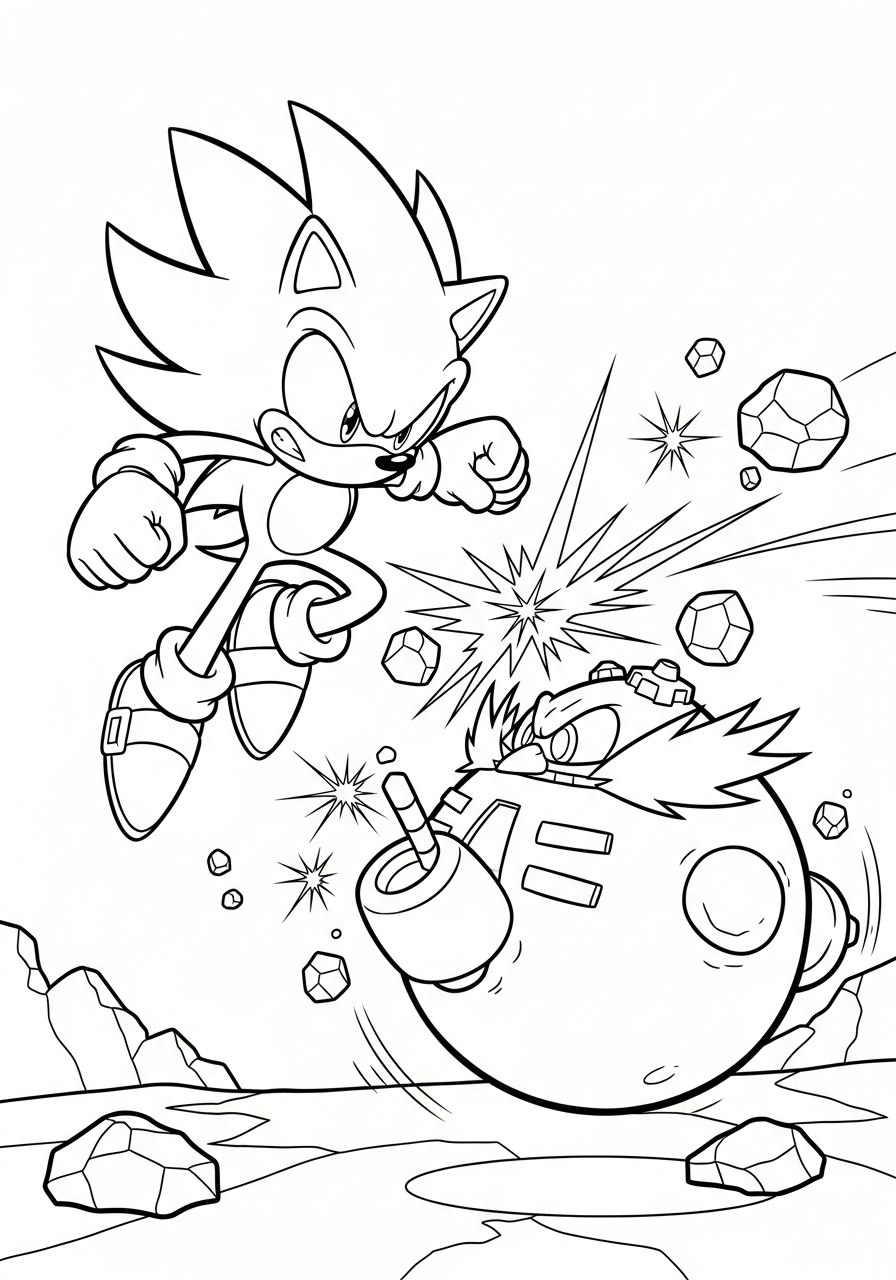 Super Sonic Coloring Pages 9 Super Sonic coloring pages grinch 1