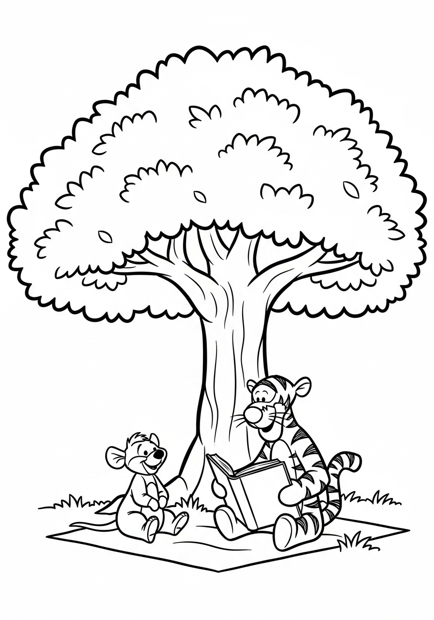 old-fashioned Tigger coloring pages