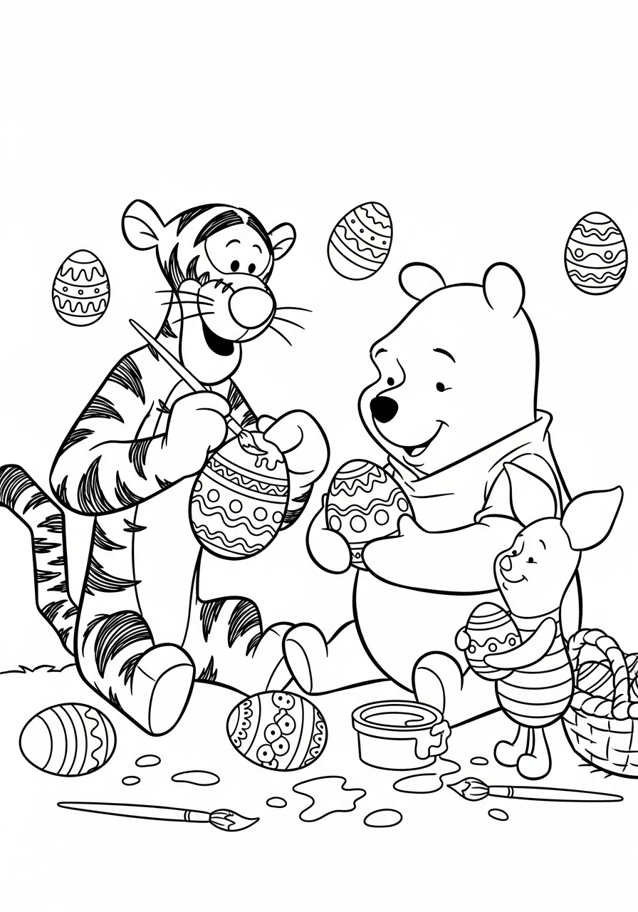 free Tigger coloring pages for kids