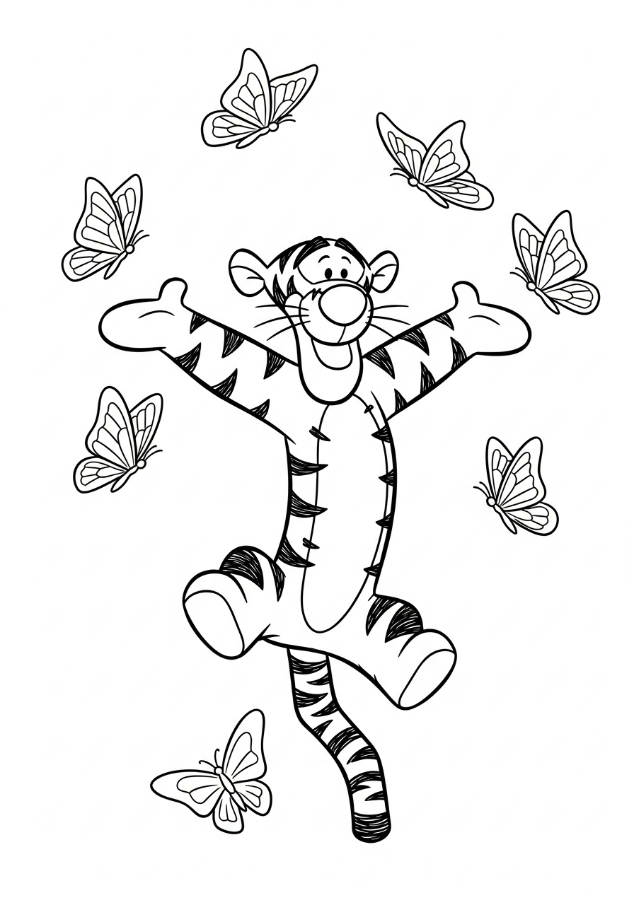 printable coloring pages Tigger