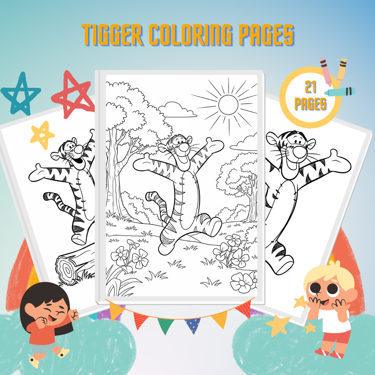 Tigger Coloring Pages thumbnail