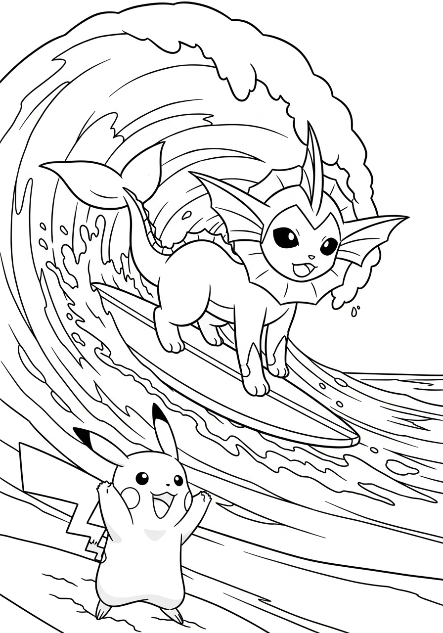 Vaporeon coloring pages for adults pdf