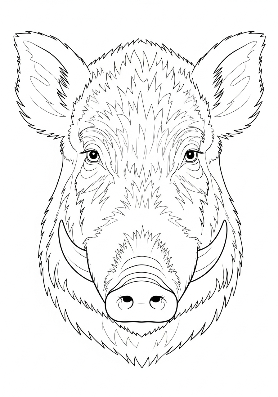 grinch Wild Boar coloring pages