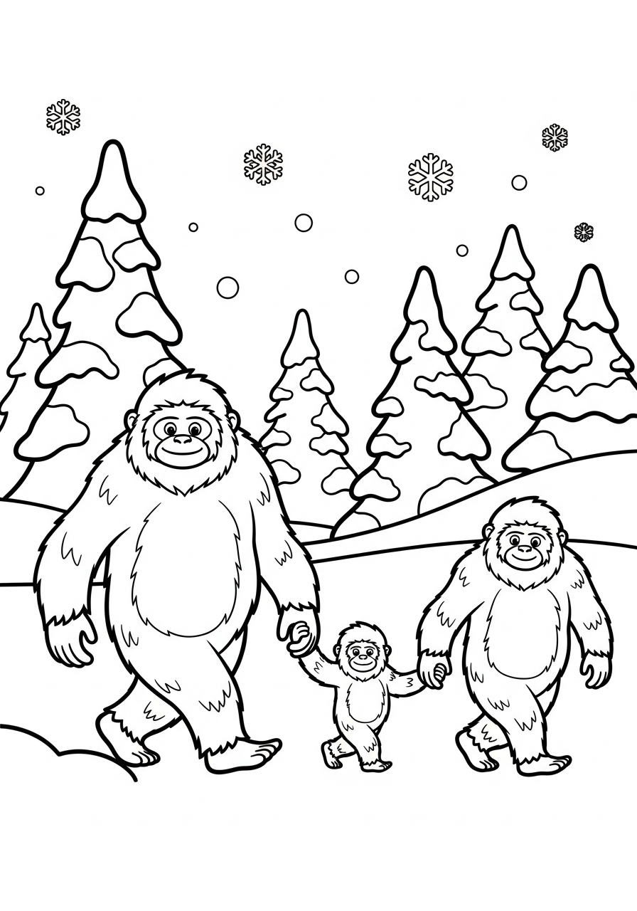 Yeti Coloring Pages 11 adult coloring pages Yeti 1