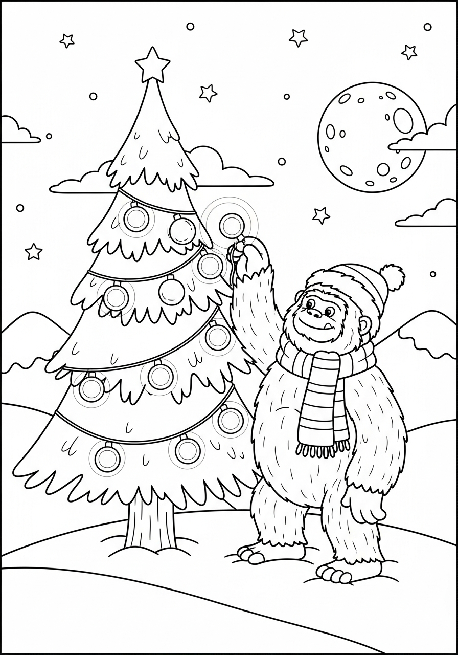 Yeti Coloring Pages 13 printable Yeti coloring pages for adults