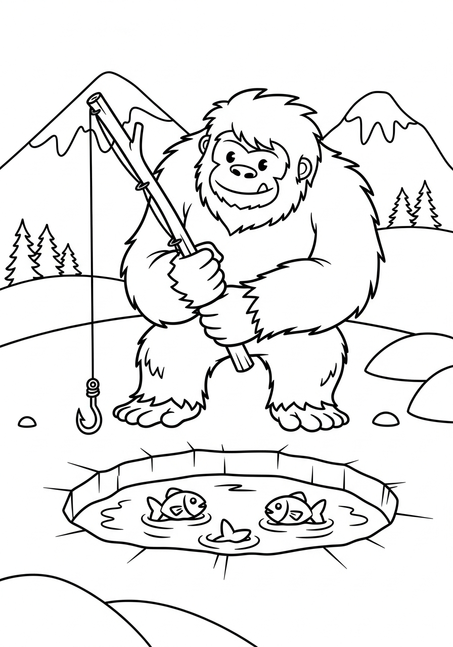 Yeti Coloring Pages 19 Yeti coloring pages printable 1