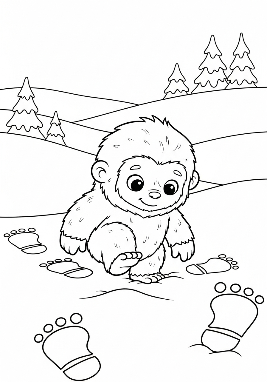 Yeti Coloring Pages 20 adult coloring pages Yeti 2