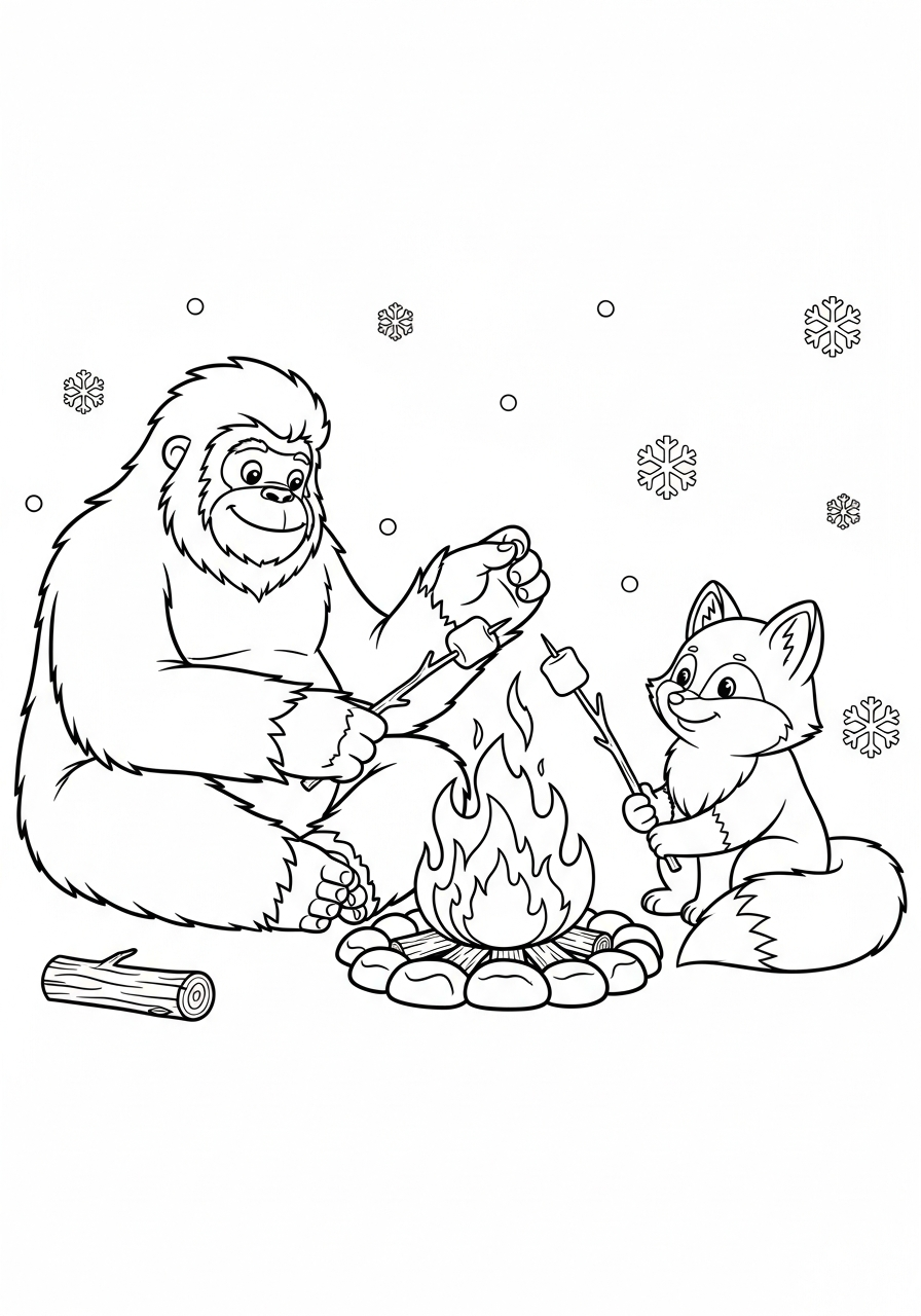 Yeti Coloring Pages 24 free printable Yeti coloring pages
