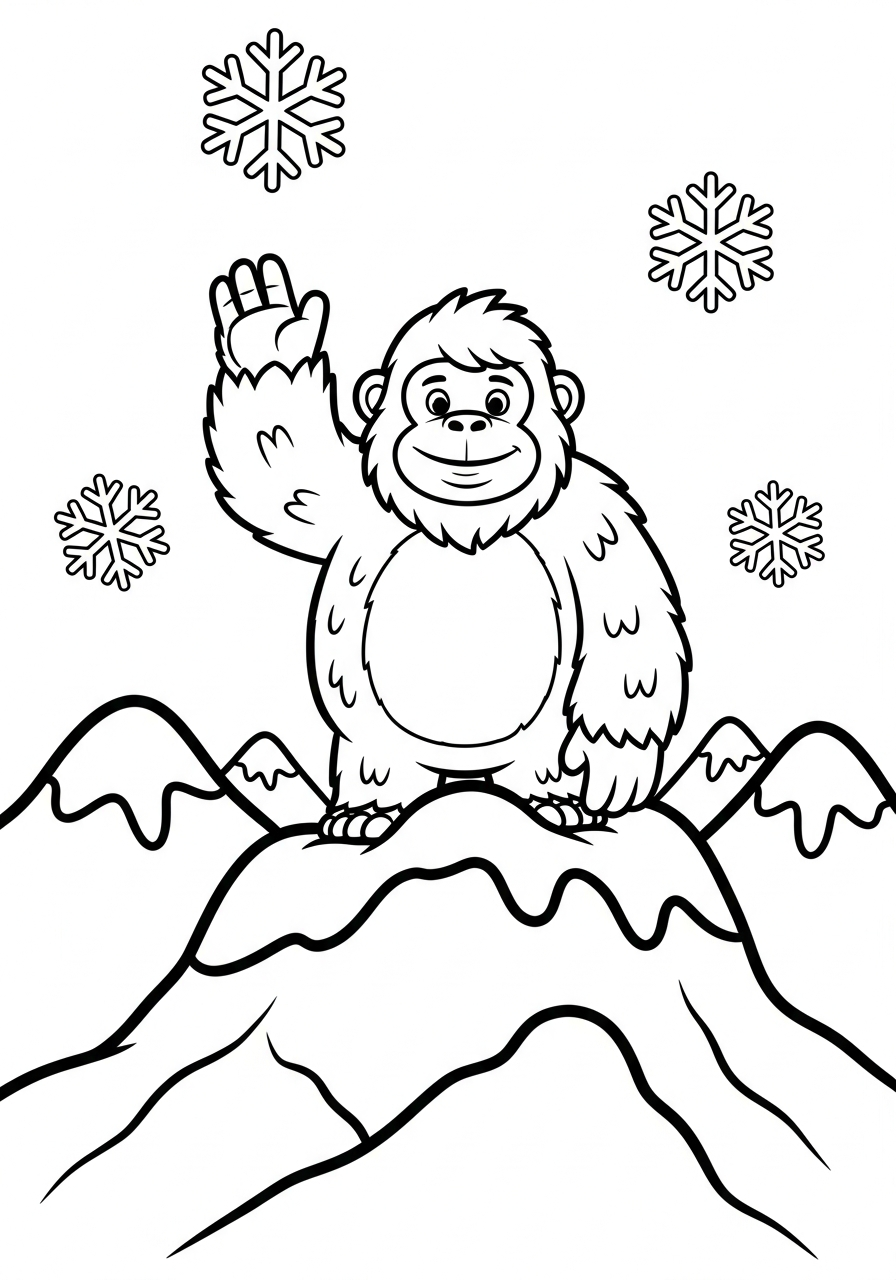 Yeti Coloring Pages 6 Yeti coloring pages free printable