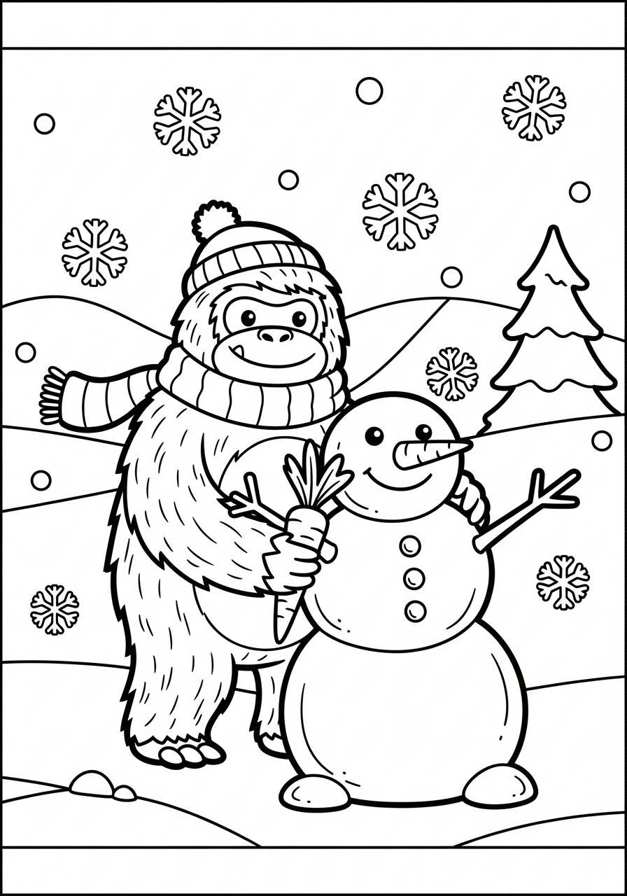 Yeti Coloring Pages 7 adult coloring pages Yeti