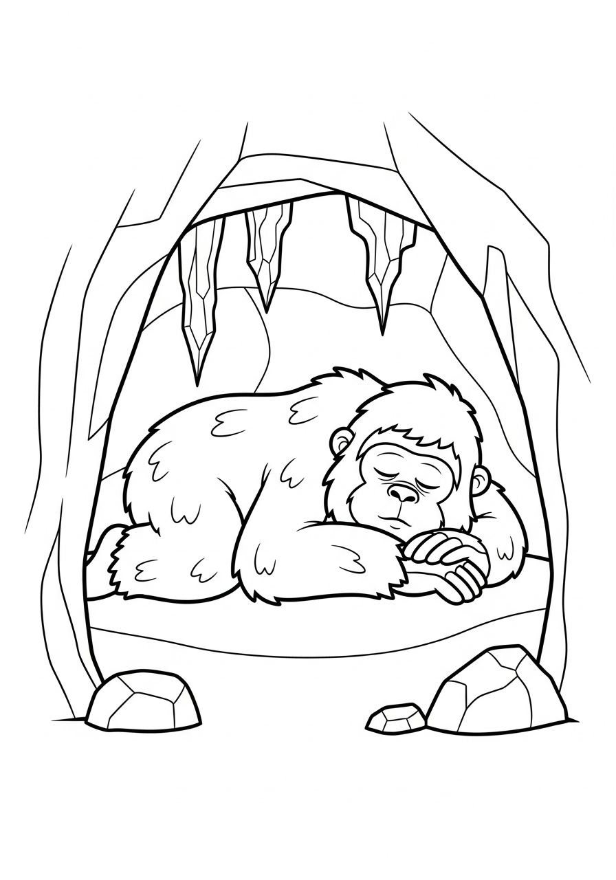 Yeti Coloring Pages 10 easy cute Yeti coloring pages