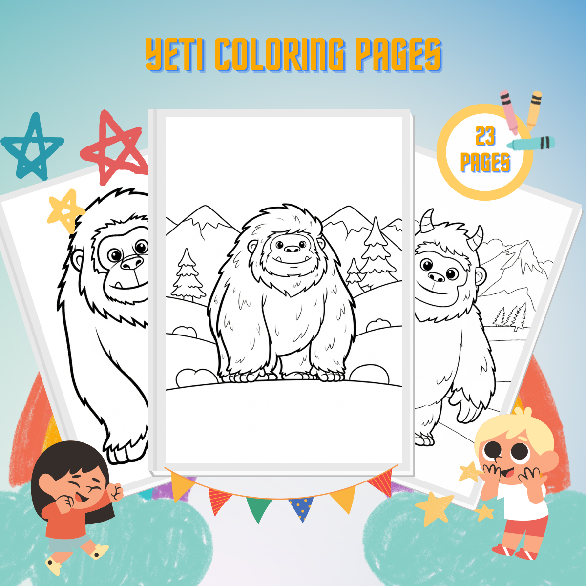 Yeti Coloring Pages thumbnail