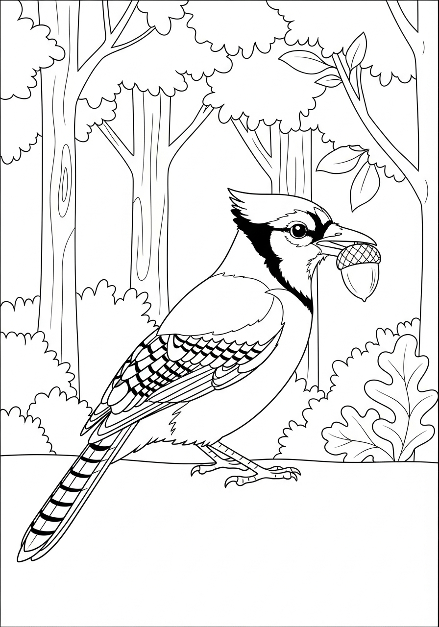 Blue Jay Coloring Pages 10 Blue Jay coloring pages easy