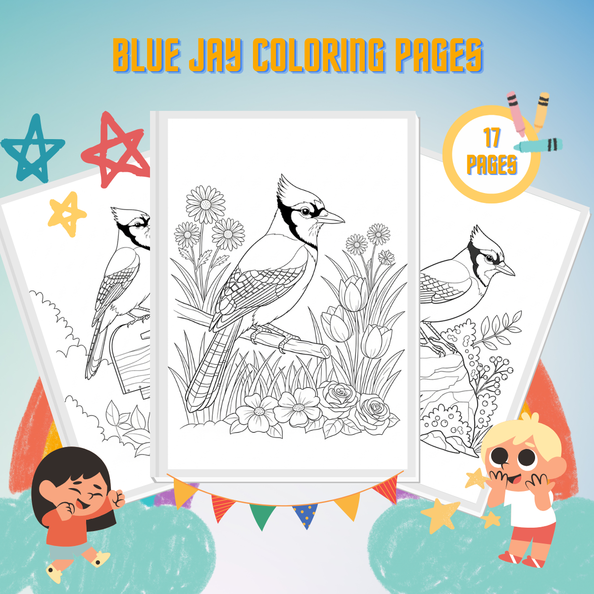 Blue Jay Coloring Pages thumbnail