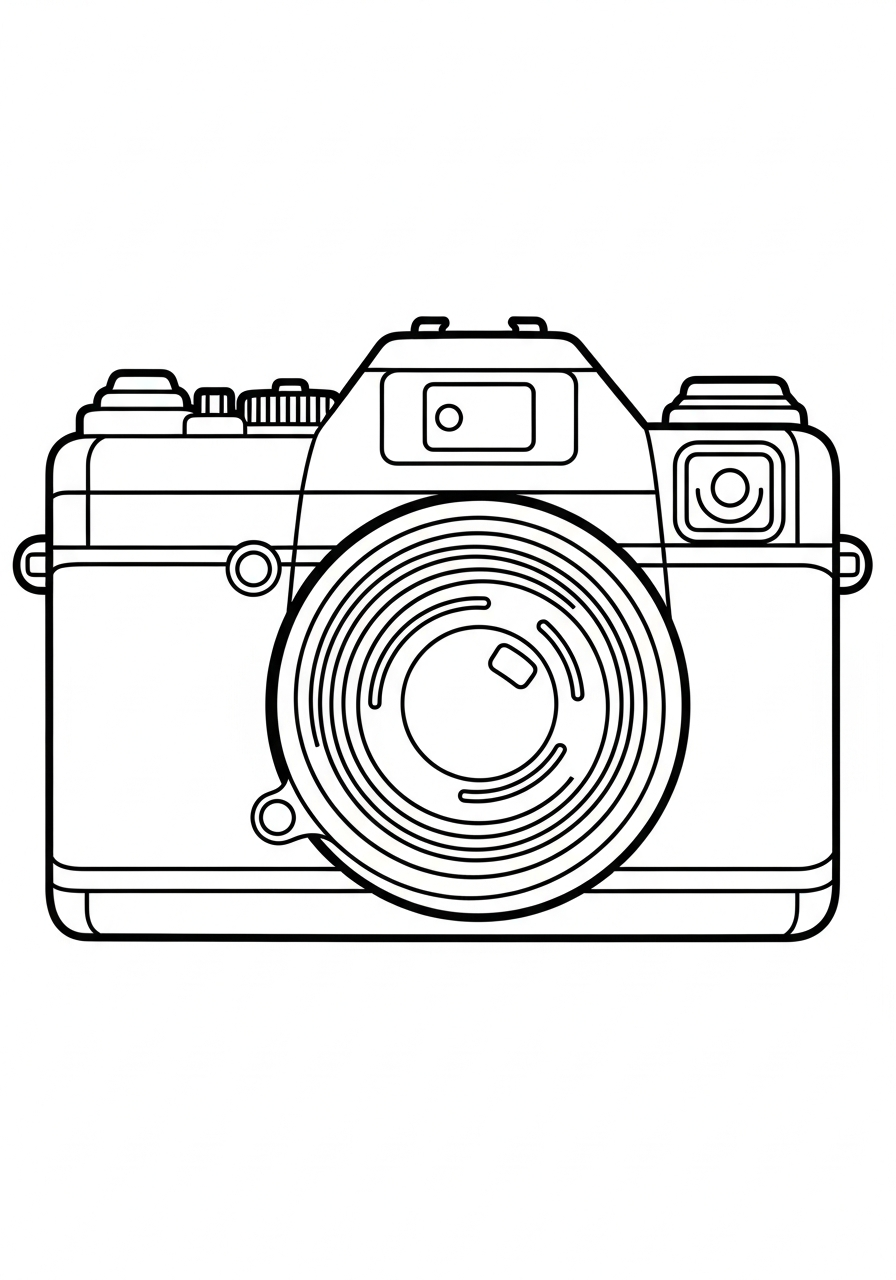 merry Camera coloring pages 2