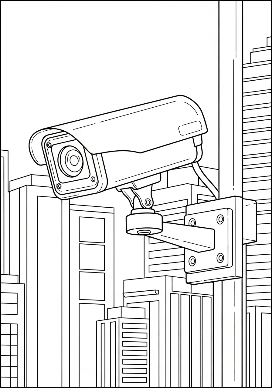 free printable Camera coloring pages