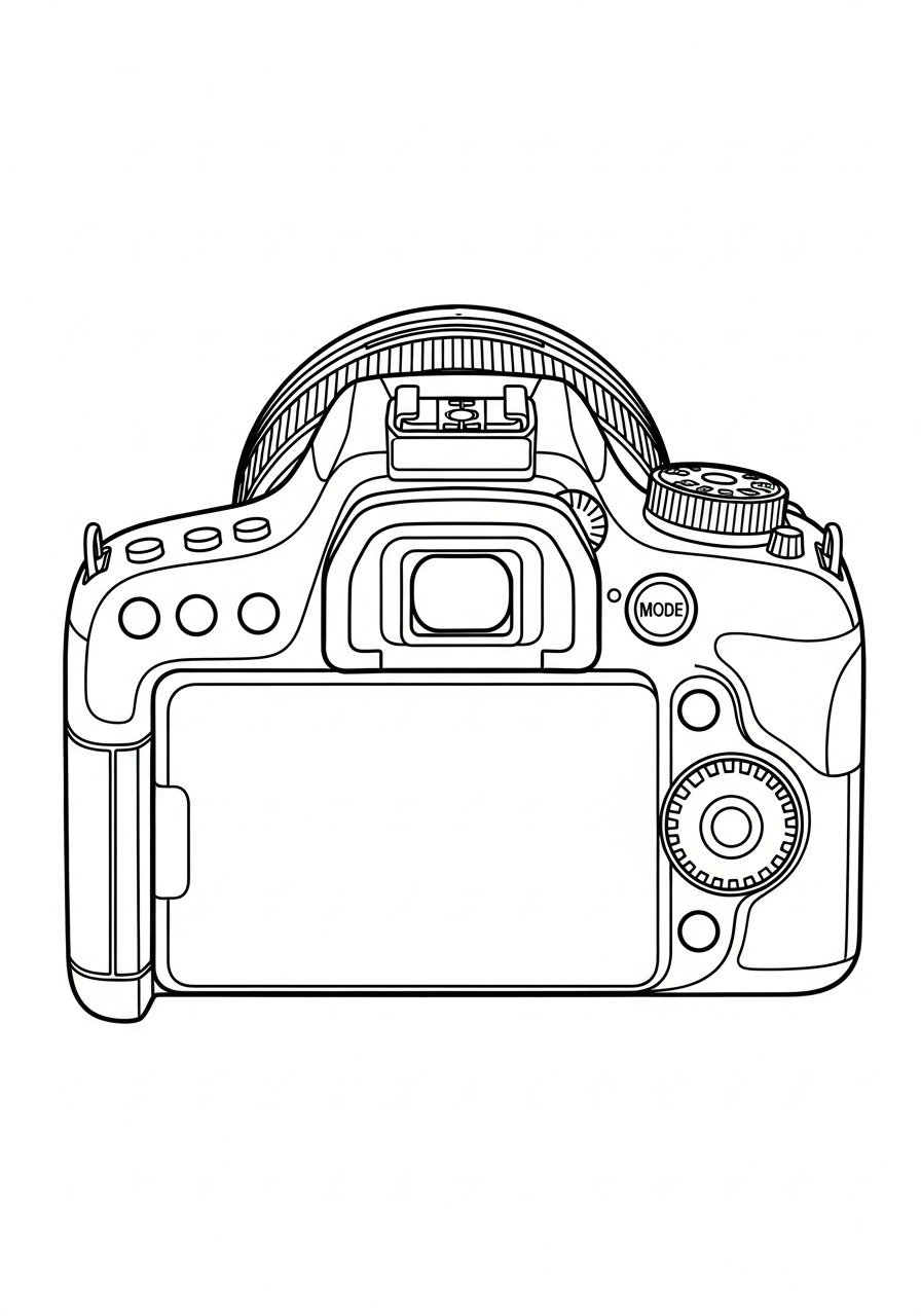 printable Camera coloring pages