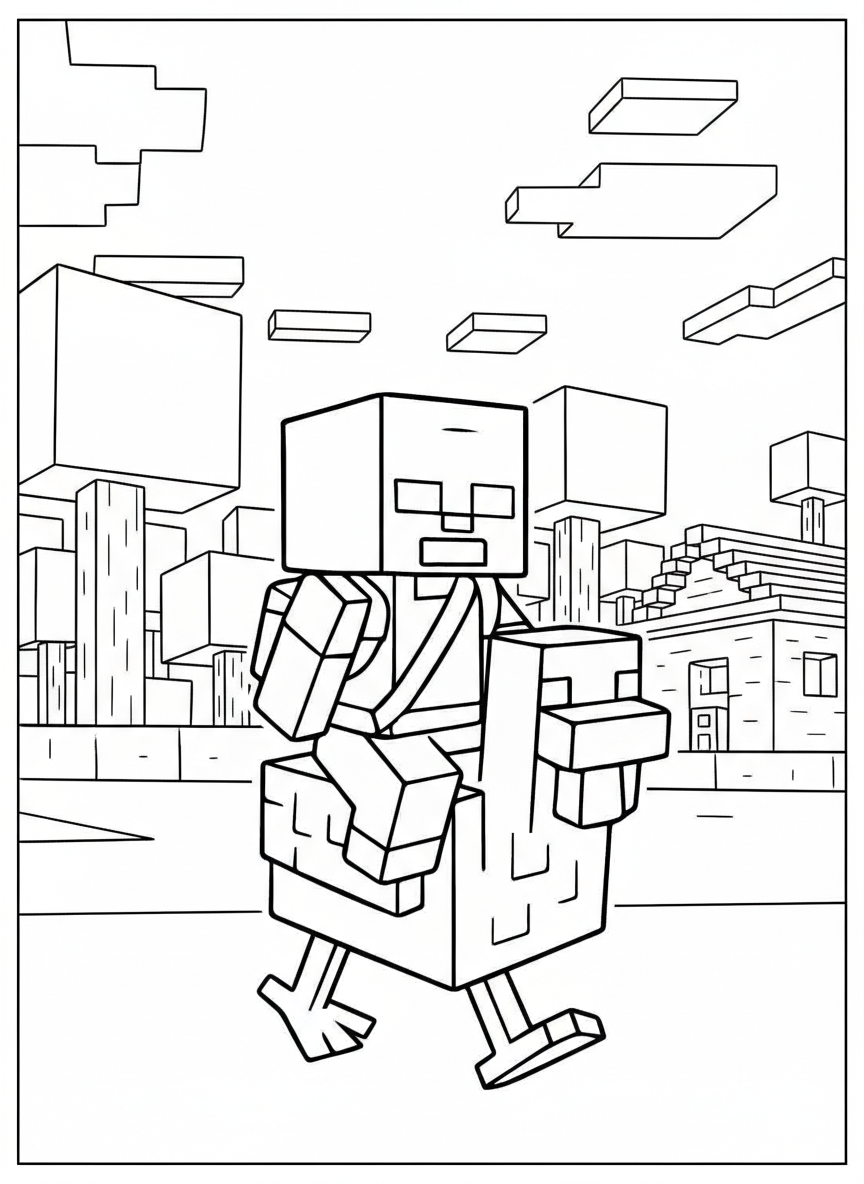 Chicken Jockey coloring pages grinch