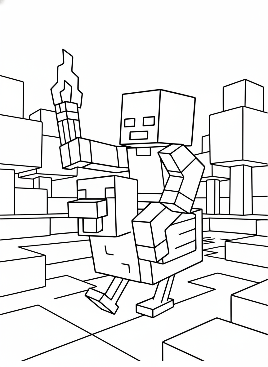 Chicken Jockey coloring pages easy