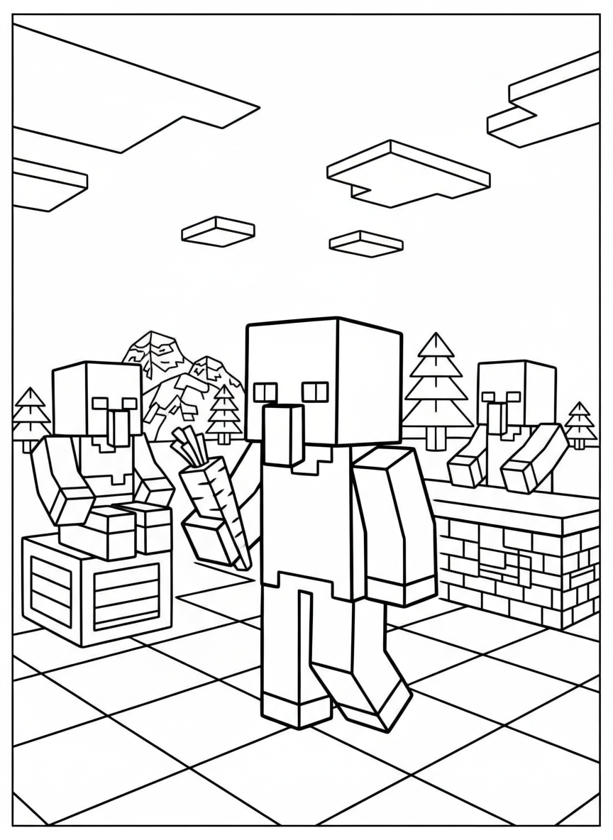 free coloring Chicken Jockey pages