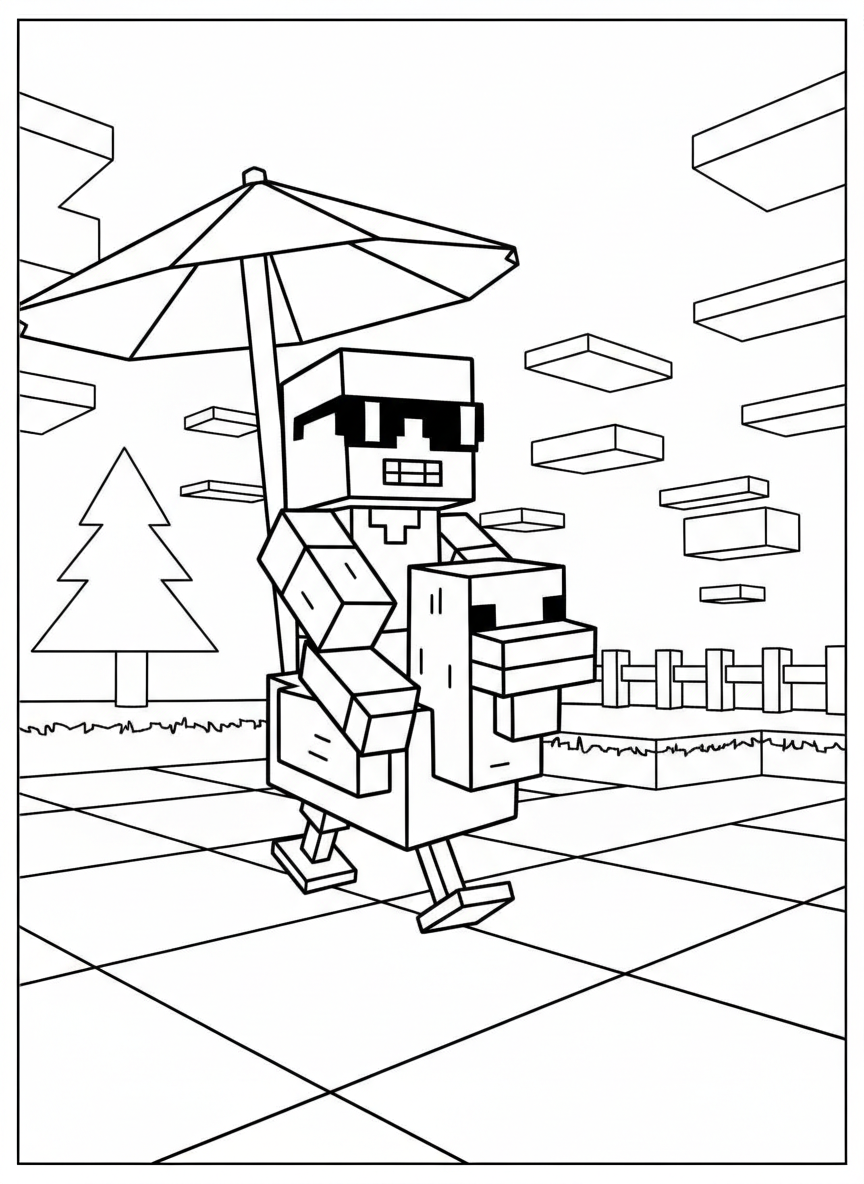 Chicken Jockey coloring pages free