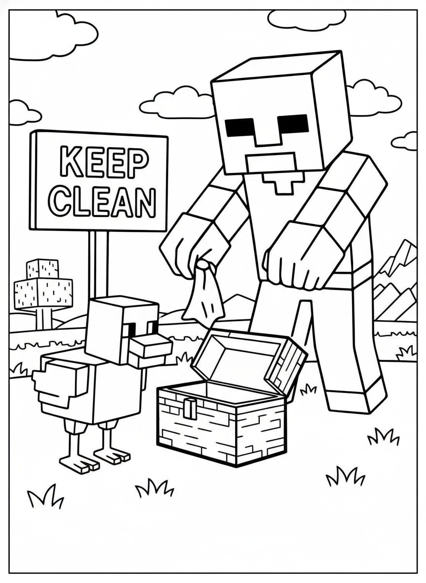 free Chicken Jockey coloring pages printable 1