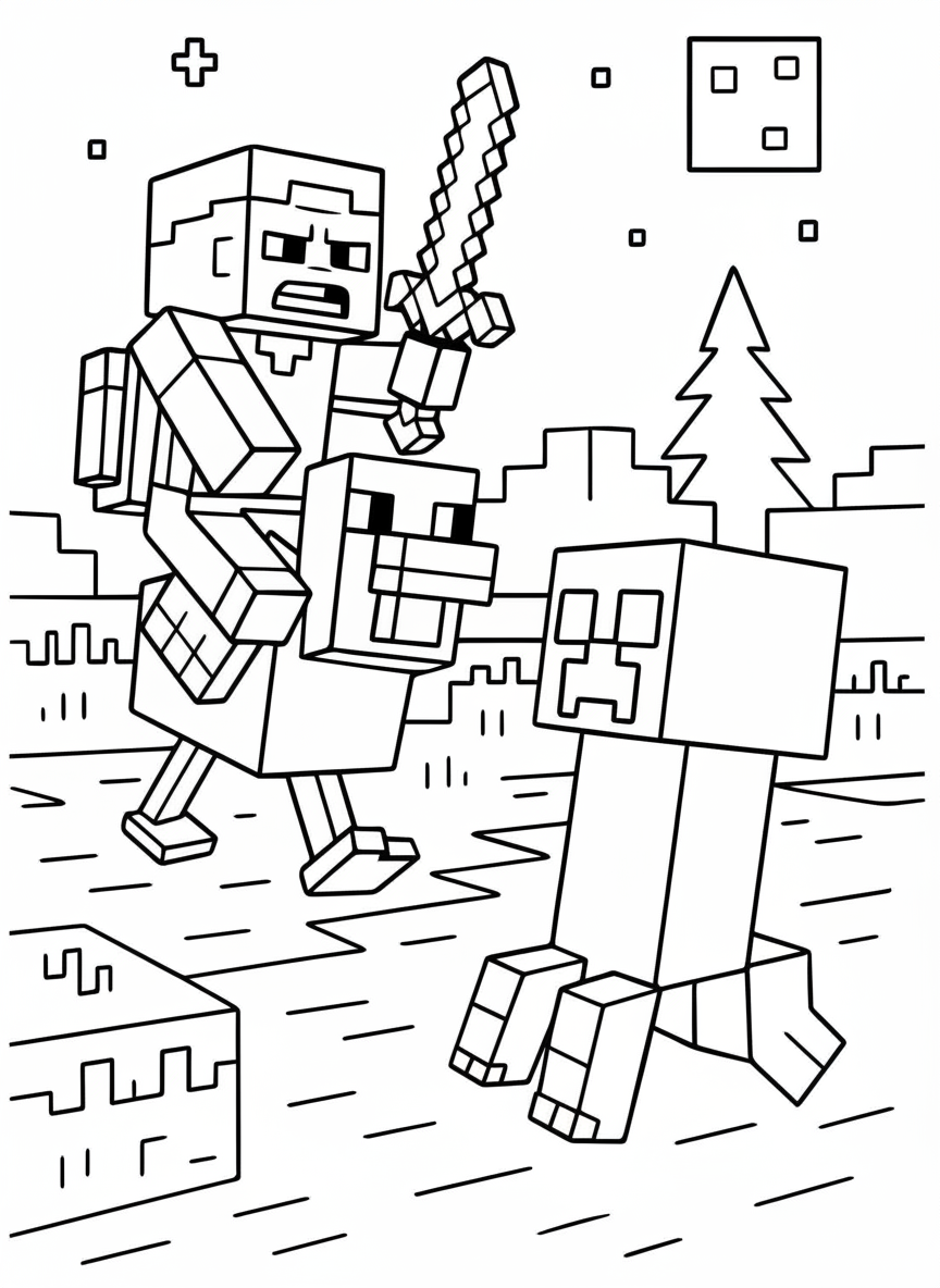 fun Chicken Jockey coloring pages