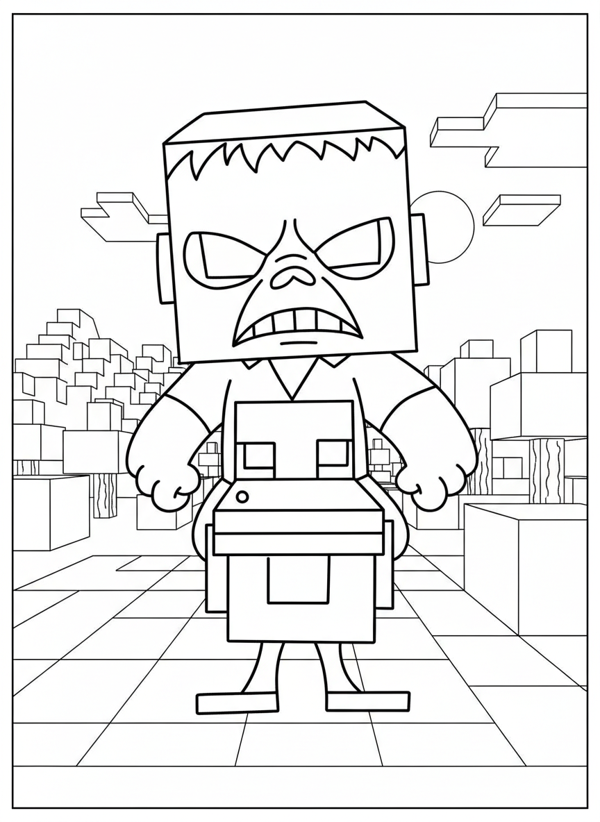 Chicken Jockey adult coloring pages