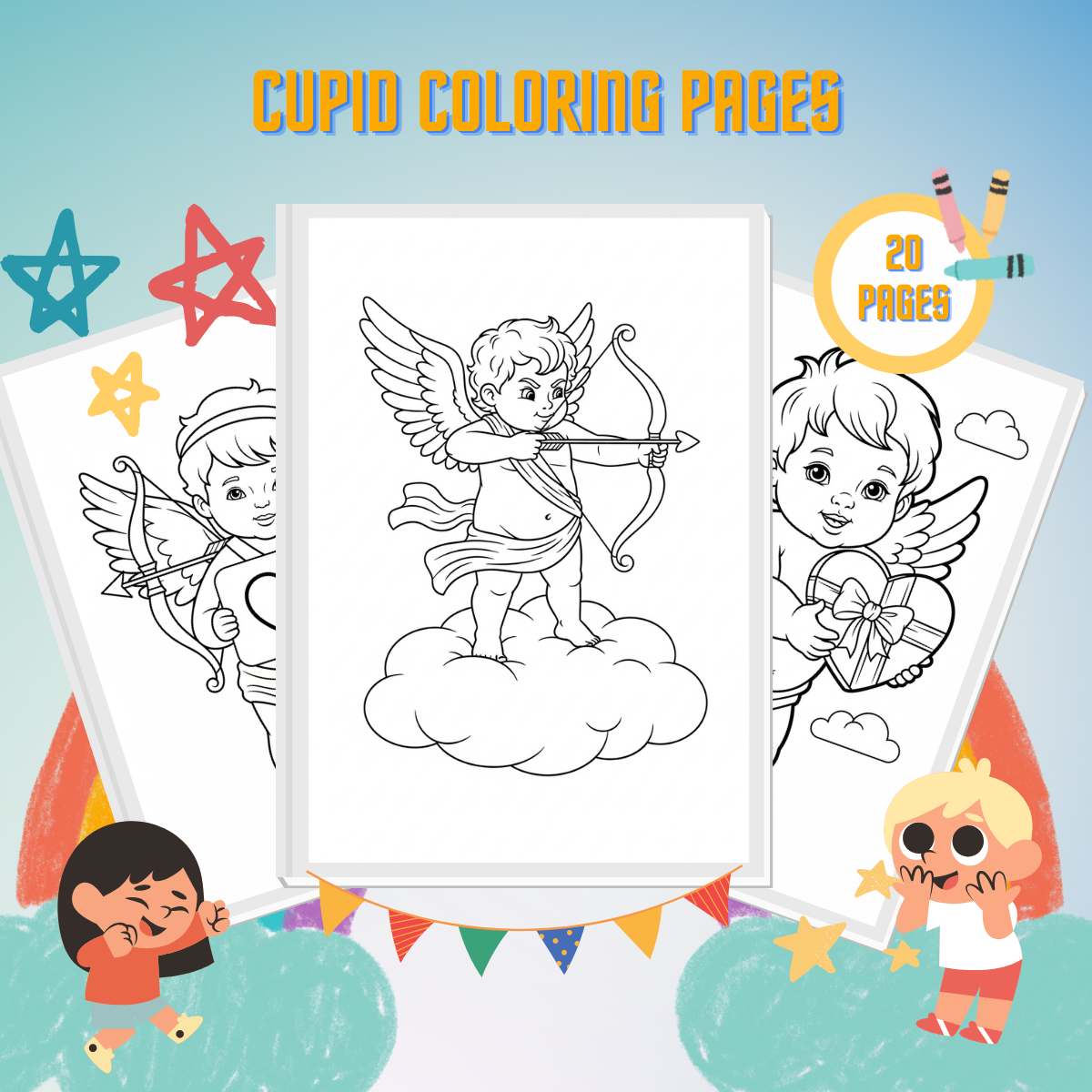 Cupid Coloring Pages thumbnail