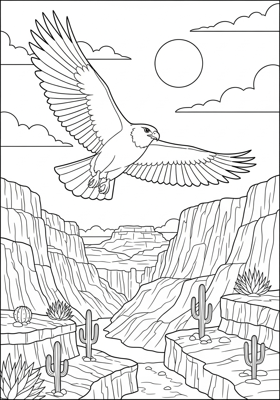 printable Desert coloring pages for adults