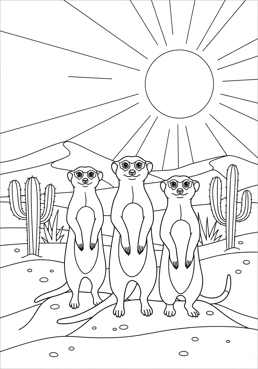 free printable Desert coloring pages for adults 1