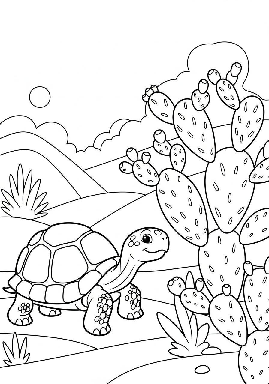 cute coloring pages Desert