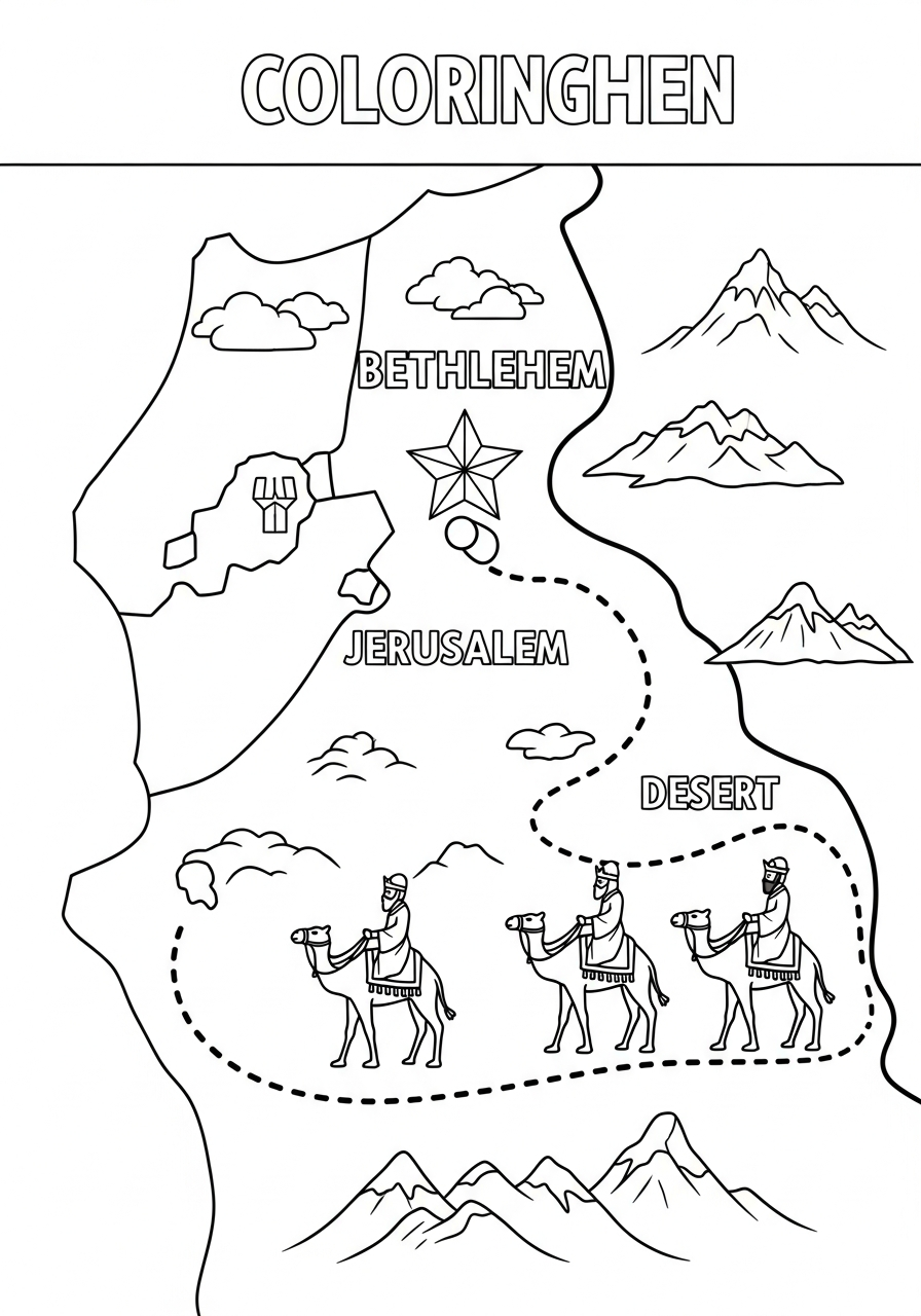 Epiphany ornament coloring pages