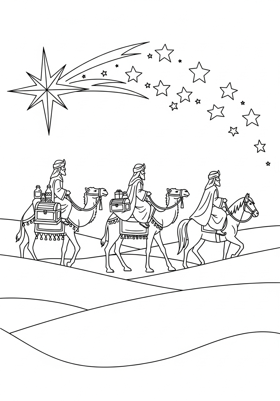 Epiphany coloring pages for preschoolers 1
