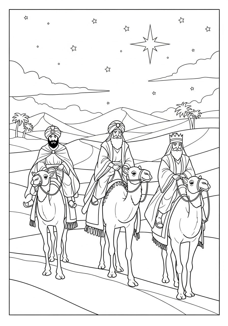 Epiphany coloring pages free