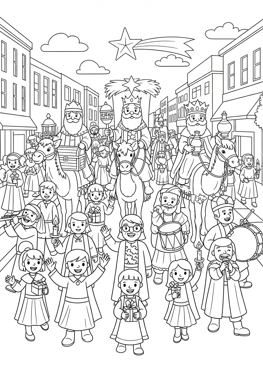 Epiphany coloring pages for preschoolers