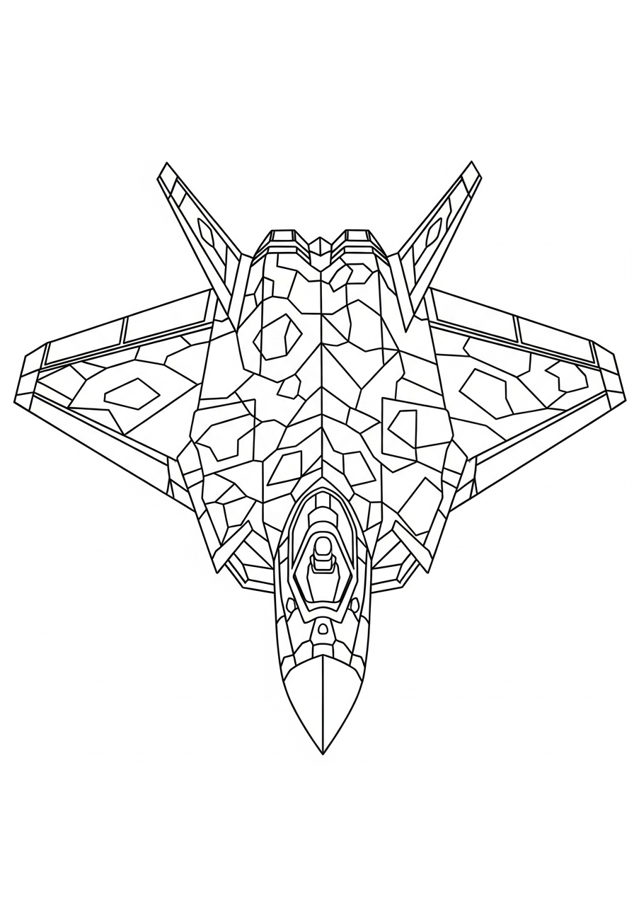 Fighter Jet coloring pages grinch