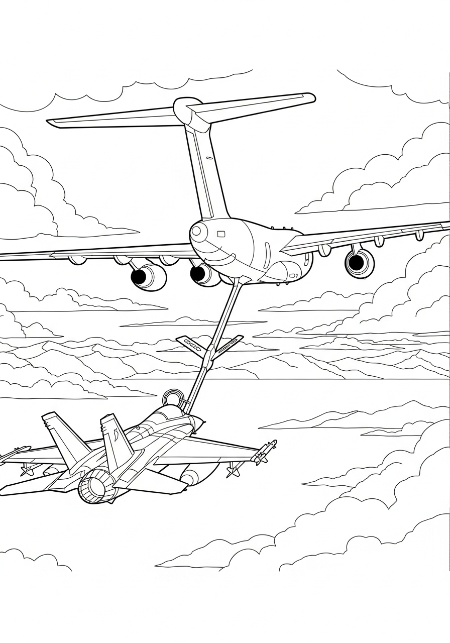 Fighter Jet printable coloring pages