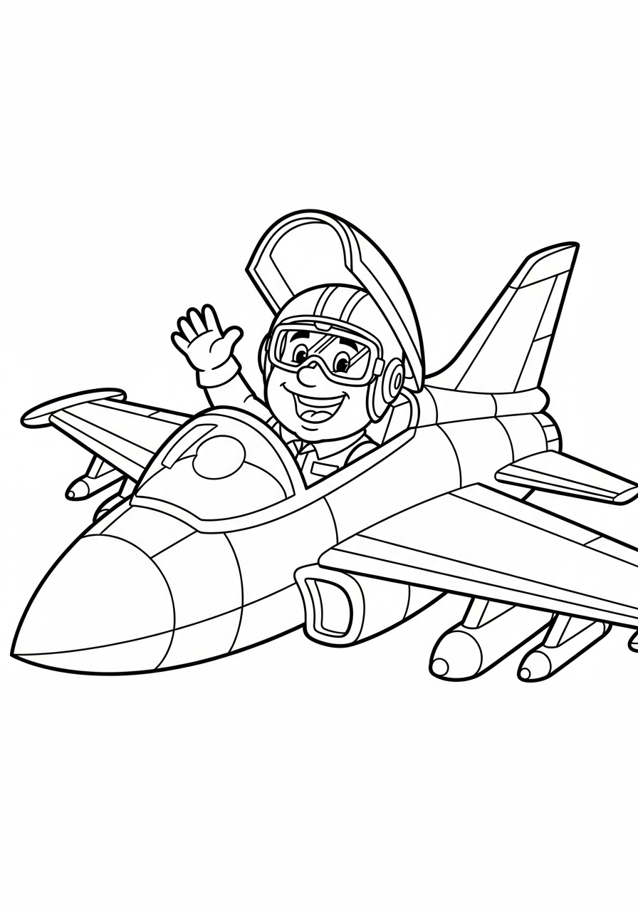 Fighter Jet coloring pages