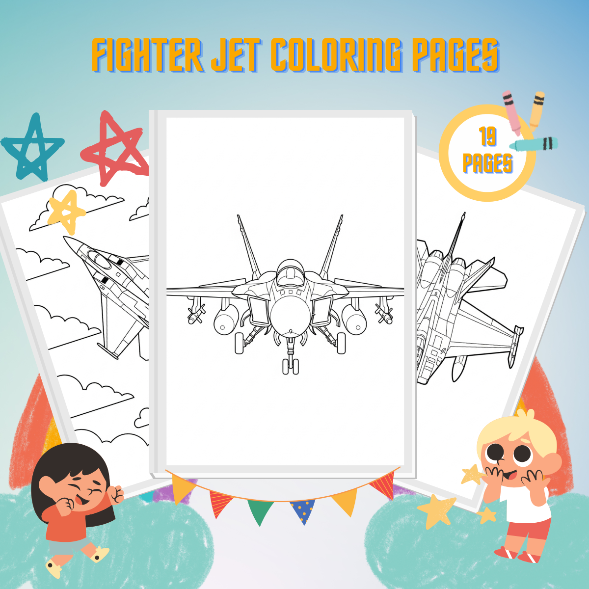 Fighter Jet Coloring Pages thumbnail